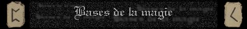 les bases de la magie